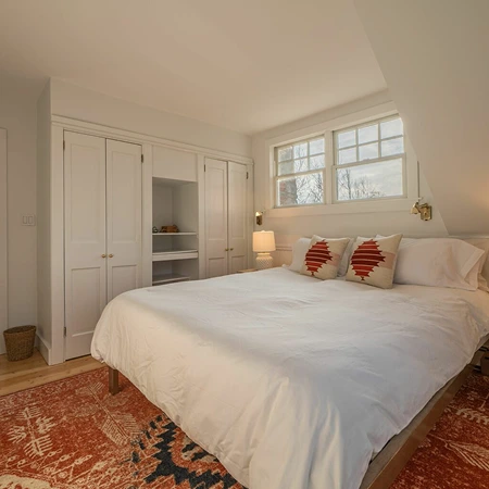 Neutral guest bedroom