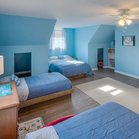 Master suite with view