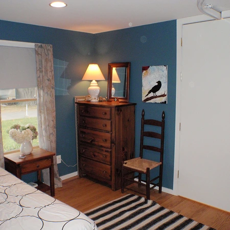 Sunlit master bedroom